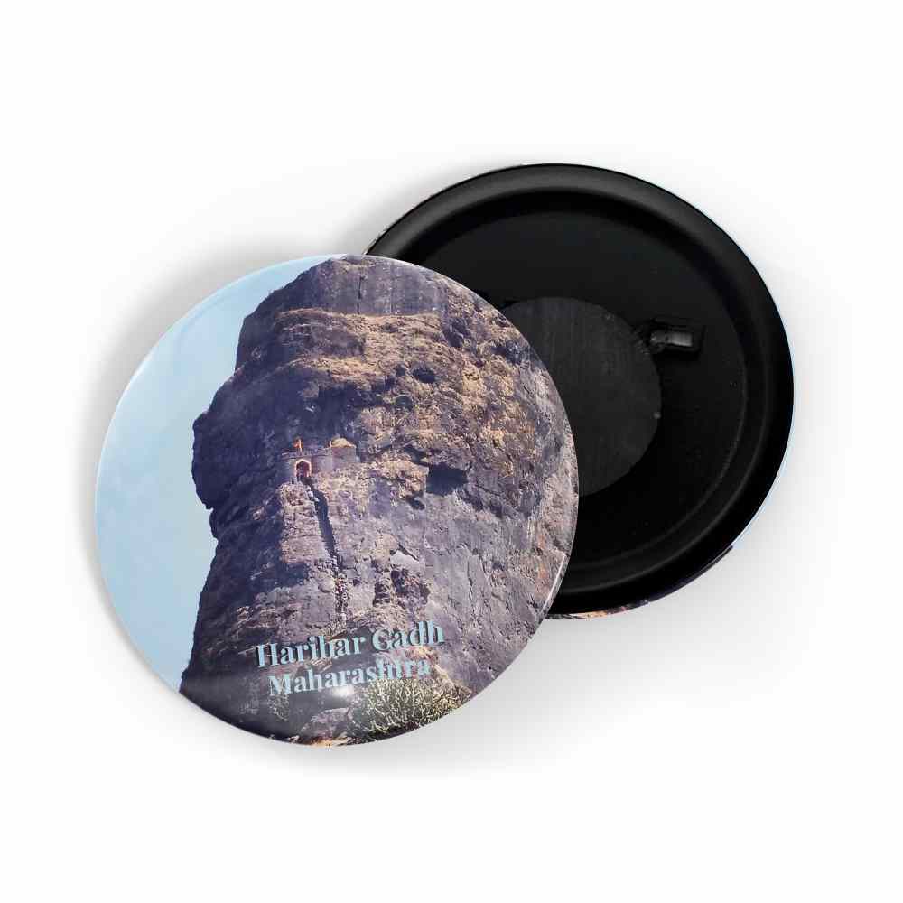 dhcrafts Fridge Magnet Multicolor Maharastra Harihar Gadh Glossy Finish Design Pack of 1